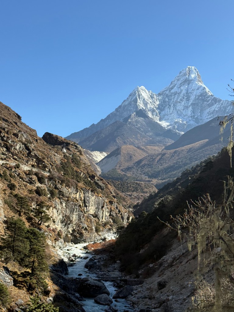 View from the Everest Base Camp trek through the Khumbu Valley